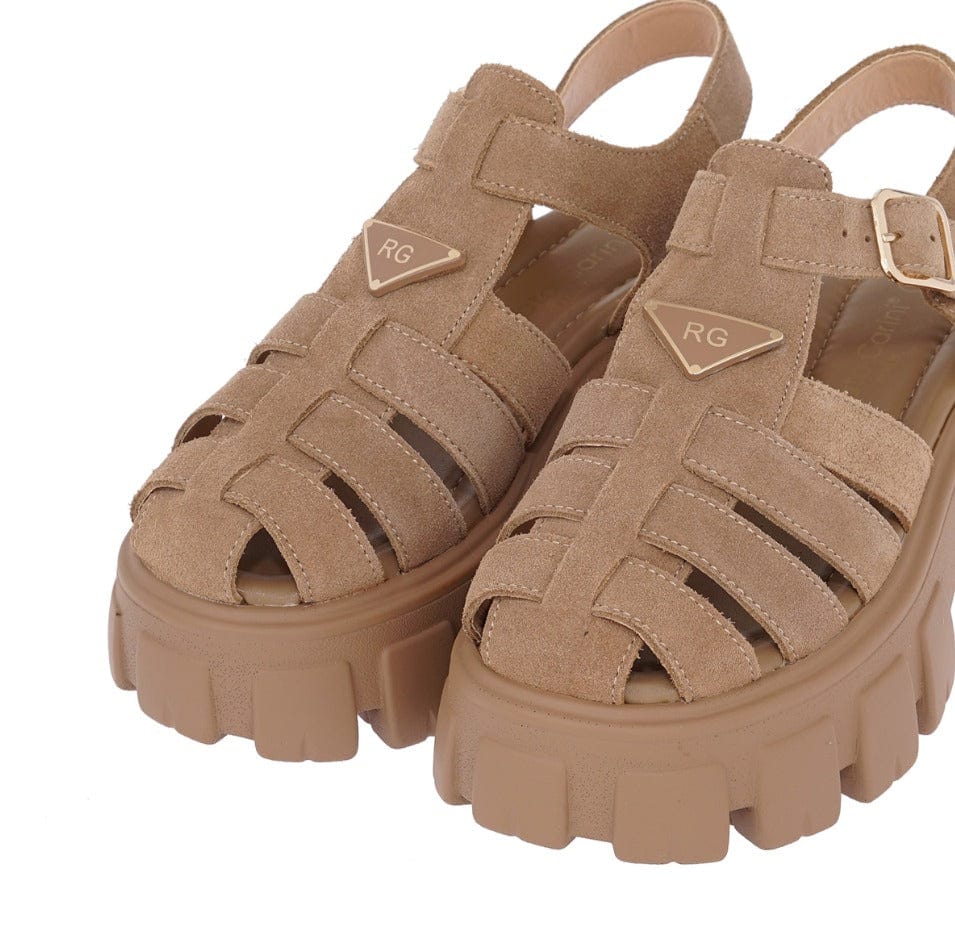 Γυναικεία Clogs exe 609 μπεζ σκούρο καστόρι Γυναικεία Clogs exe 609 μπεζ σκούρο καστόρι FLAT SANDALS TSAKIRIS MALLAS