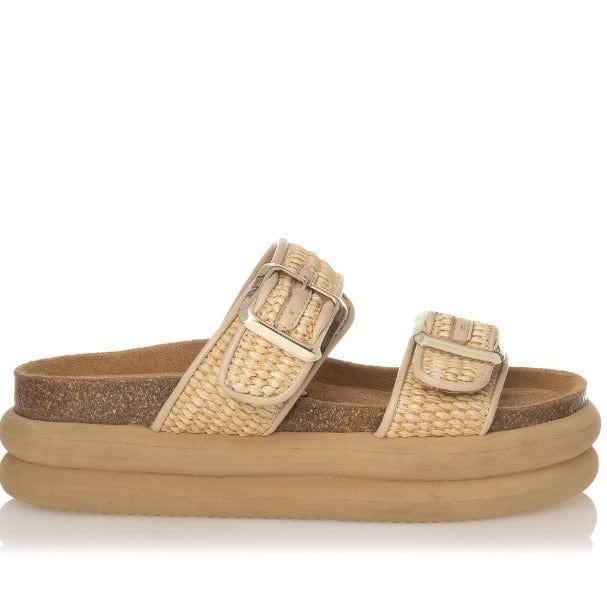 Γυναικεία σανδάλια Sante 24-431 μπεζ FLAT SANDALS SANTE