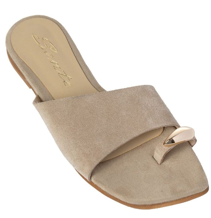 Γυναικεία Flats 25-147 μπεζ Γυναικεία Flats 25-147 μπεζ FLAT SANDALS SANTE
