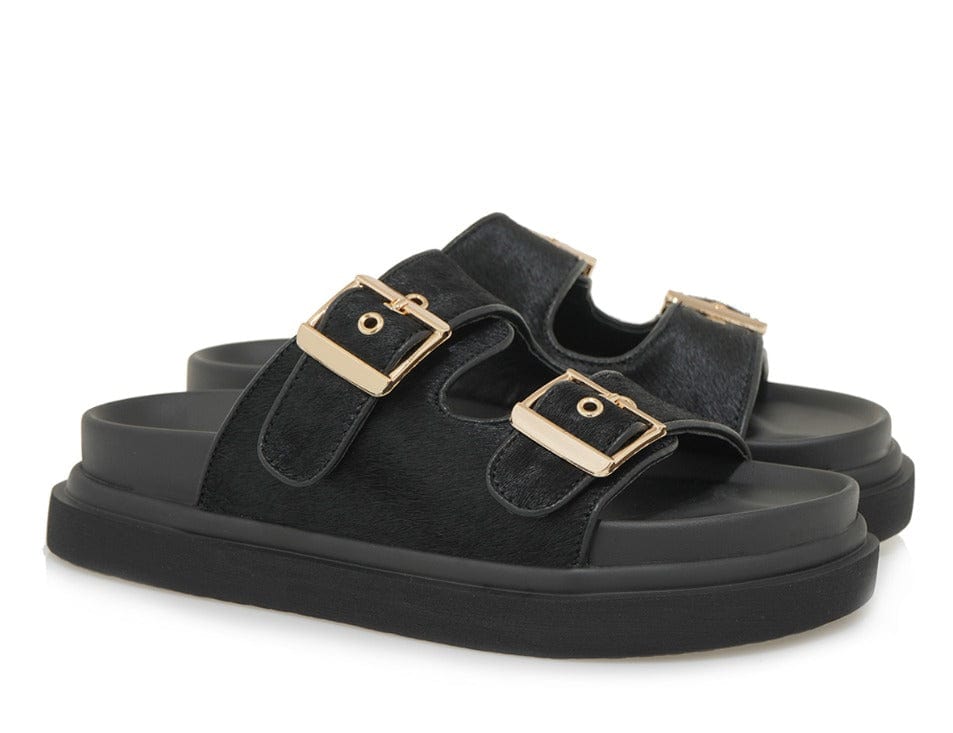 Γυναικεία Flats exe 232 black Γυναικεία Flats exe 232 black FLAT SANDALS TSAKIRIS MALLAS
