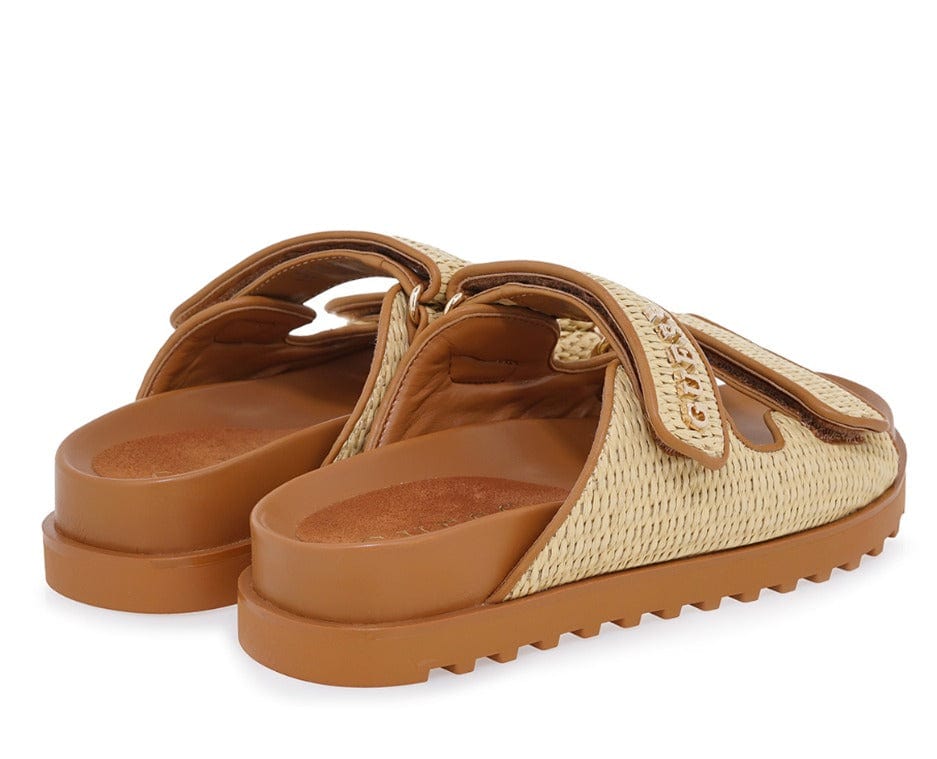 Γυναικεία Flats Guess FLJFDEFAP19 μπεζ/ταμπά Γυναικεία Flats Guess FLJFDEFAP19 μπεζ/ταμπά FLAT SANDALS Guess shoes