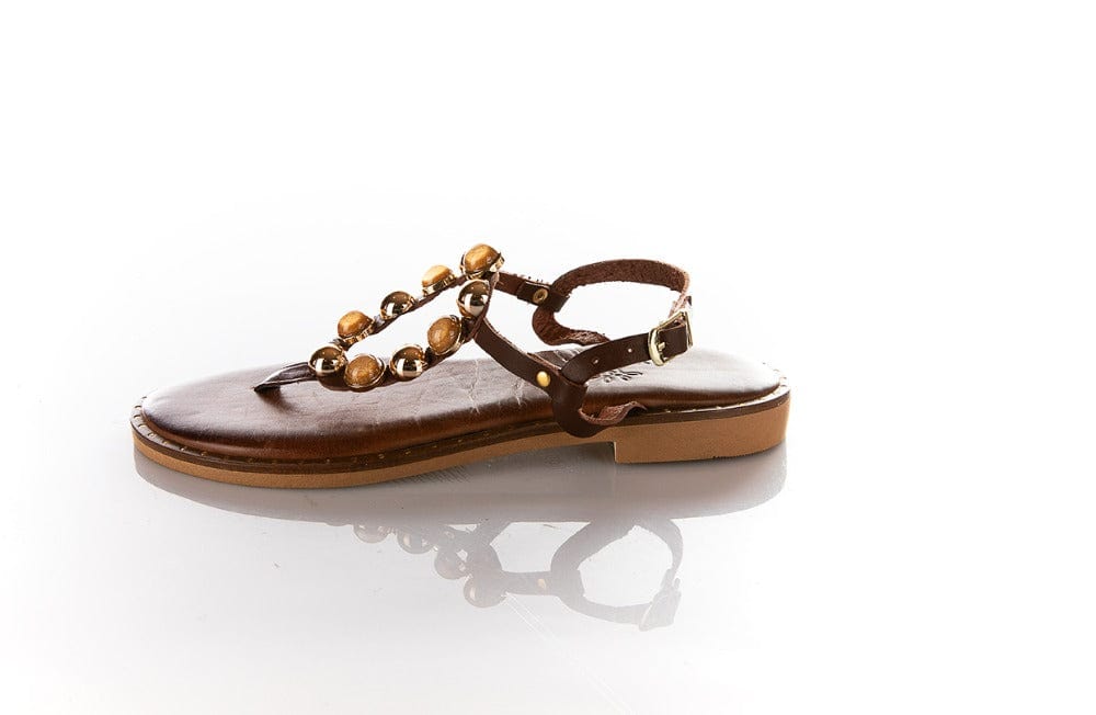 Γυναικεία Flats Robinson brown 22040 Γυναικεία Flats Robinson brown 22040 FLAT SANDALS ROBINSON WOMEN
