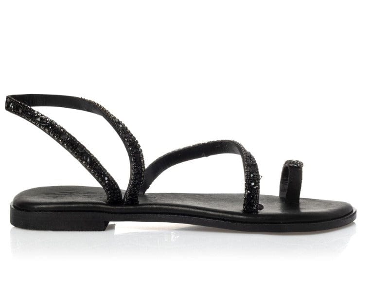 Γυναικεία Flats Sante black 25-405 Γυναικεία Flats Sante black 25-405 FLAT SANDALS SANTE
