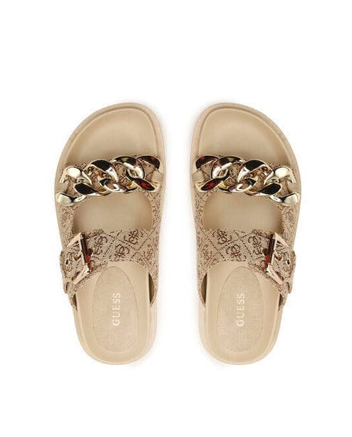 Γυναικεία σανδάλια Guess FL6FT2F03 gold Γυναικεία σανδάλια Guess FL6FT2F03 gold FLAT SANDALS Guess shoes