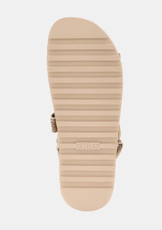 Γυναικεία πέδιλα Guess FLJFDSLEL03 gold Γυναικεία πέδιλα Guess FLJFDSLEL03 gold FLAT SANDALS Guess shoes