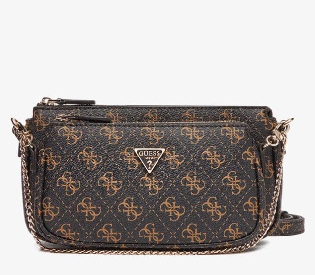 Γυναικεία τσάντα Guess Noelle II Mini QG967271 brown logo Γυναικεία τσάντα Guess Noelle II Mini QG967271 brown logo Crosswise Guess