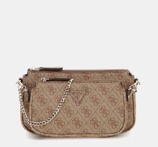 Γυναικεία τσάντα Guess Noelle mini II BBG967271 Latte Logo Γυναικεία τσάντα Guess Noelle mini II BBG967271 Latte Logo Crosswise Guess