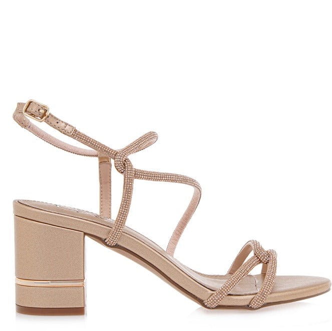 Γυναικεία πέδιλα Exe 796 Penny ροζ χρυσό SANDALS TSAKIRIS MALLAS