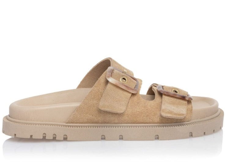 Γυναικεία σαμπό Sante 25-129 beige Γυναικεία σαμπό Sante 25-129 beige FLAT SANDALS SANTE