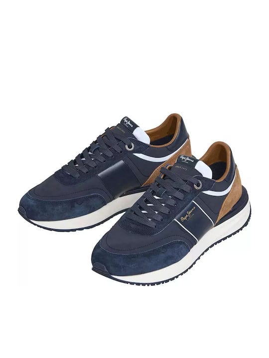 Ανδρικά Sneakers Pepe jeans navy PMS60008 Ανδρικά Sneakers Pepe jeans navy PMS60008 MEN CASUAL PEPE JEANS