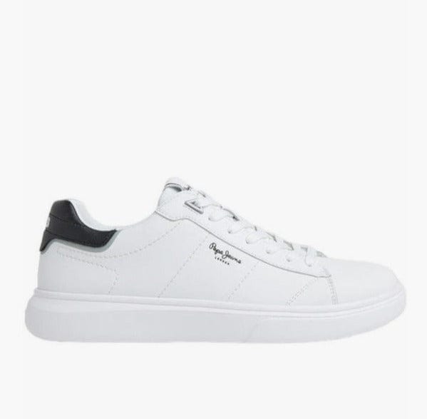 Ανδρικά sneakers pms30981 eaton part λευκό-La Scarpa Shoes Ανδρικά sneakers pms30981 eaton part λευκό MEN CASUAL PEPE JEANS