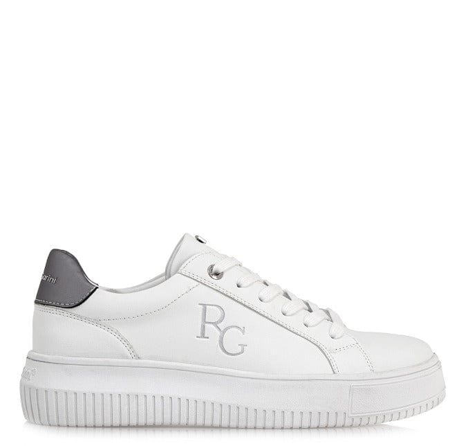 Γυναικεία sneakers Renato Garini 254 λευκό ασημί ματ-La Scarpa Shoes Γυναικεία sneakers Renato Garini 254 λευκό ασημί ματ CASUAL TSAKIRIS MALLAS