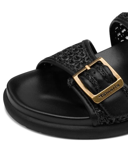 Γυναικείες παντόφλες Tamaris 1-27418 black Γυναικείες παντόφλες Tamaris 1-27418 black FLAT SANDALS TAMARIS