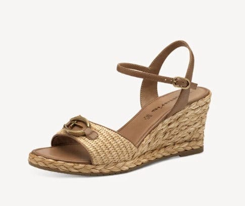 Γυναικεία πλατφόρμα Tamaris beige 1-28339 Γυναικεία πλατφόρμα Tamaris beige 1-28339 ESPADRILLES TAMARIS