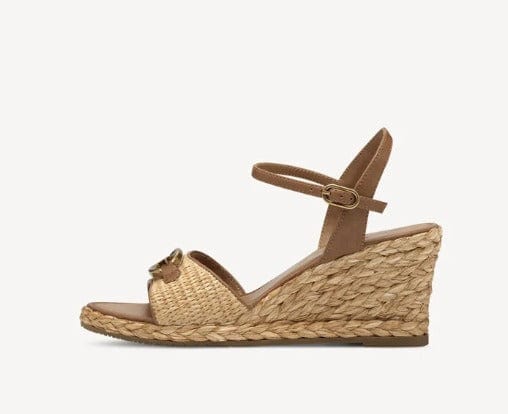Γυναικεία πλατφόρμα Tamaris beige 1-28339 Γυναικεία πλατφόρμα Tamaris beige 1-28339 ESPADRILLES TAMARIS