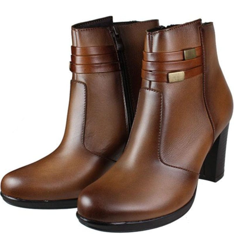 Mποτάκια ταμπά Ragazza 0581 -La Scarpa Shoes Mποτάκια ταμπά Ragazza 0581 SMALL BOOTS RAGAZZA
