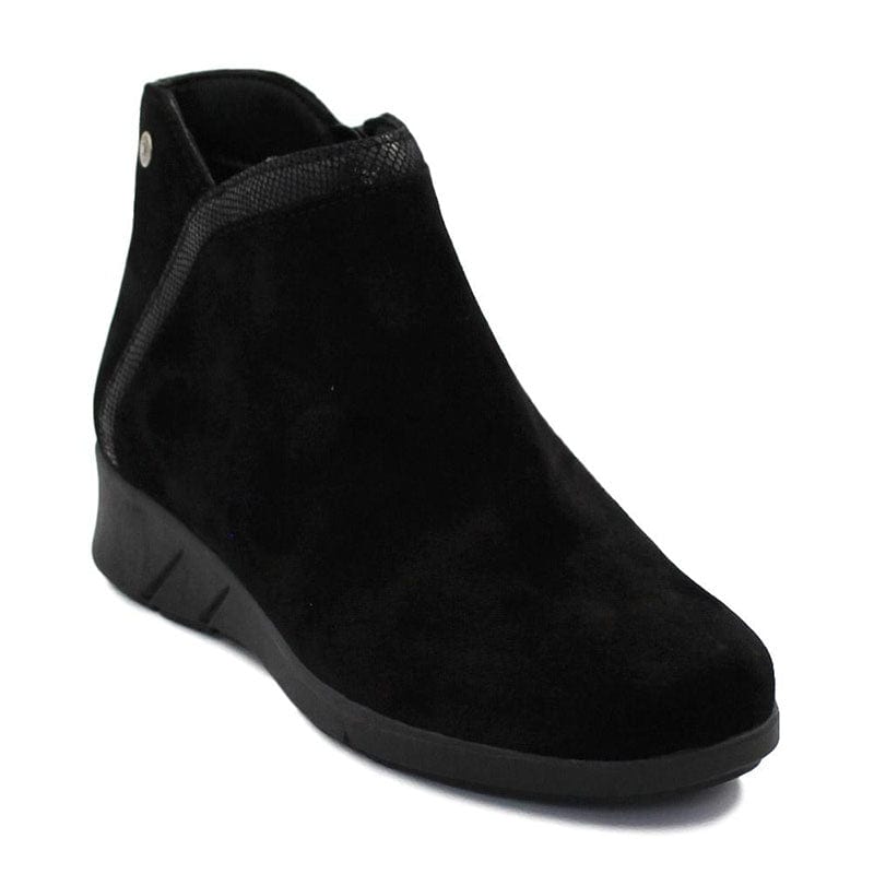 Γυναικεία σουέτ  μποτάκια μαύρα ragazza 0171-La Scarpa Shoes Γυναικεία σουέτ  μποτάκια μαύρα ragazza 0171 SMALL BOOTS RAGAZZA