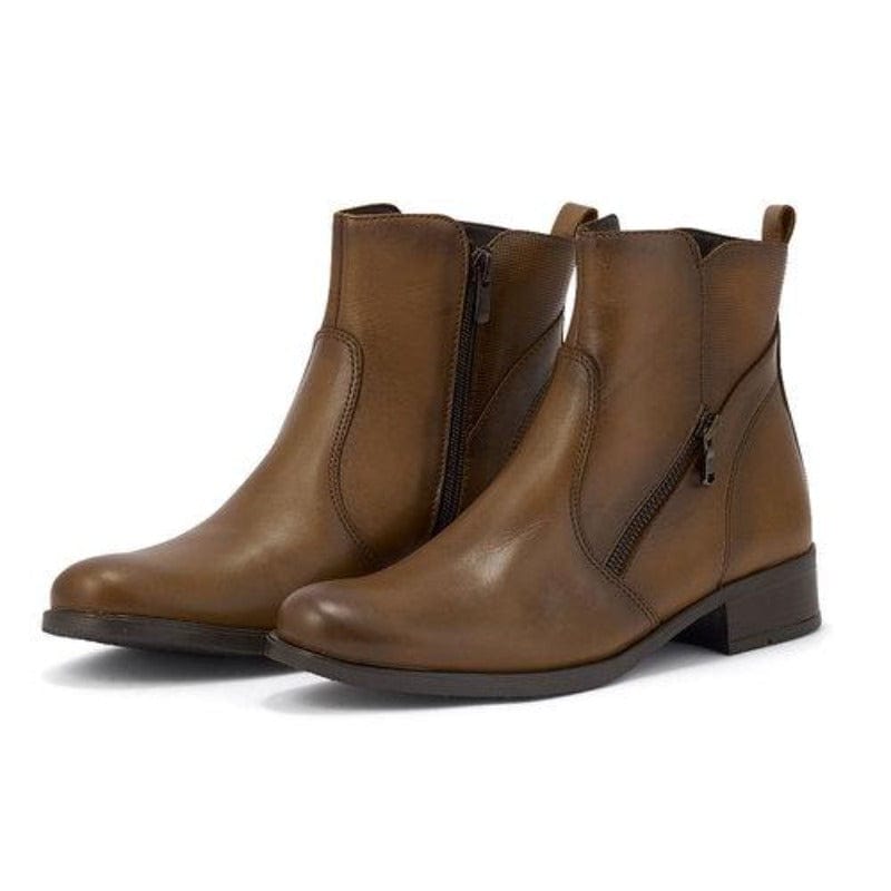 Γυναικεία μποτάκια Ragazza 0610 ταμπά -La Scarpa Shoes Γυναικεία μποτάκια Ragazza 0610 ταμπά SMALL BOOTS RAGAZZA