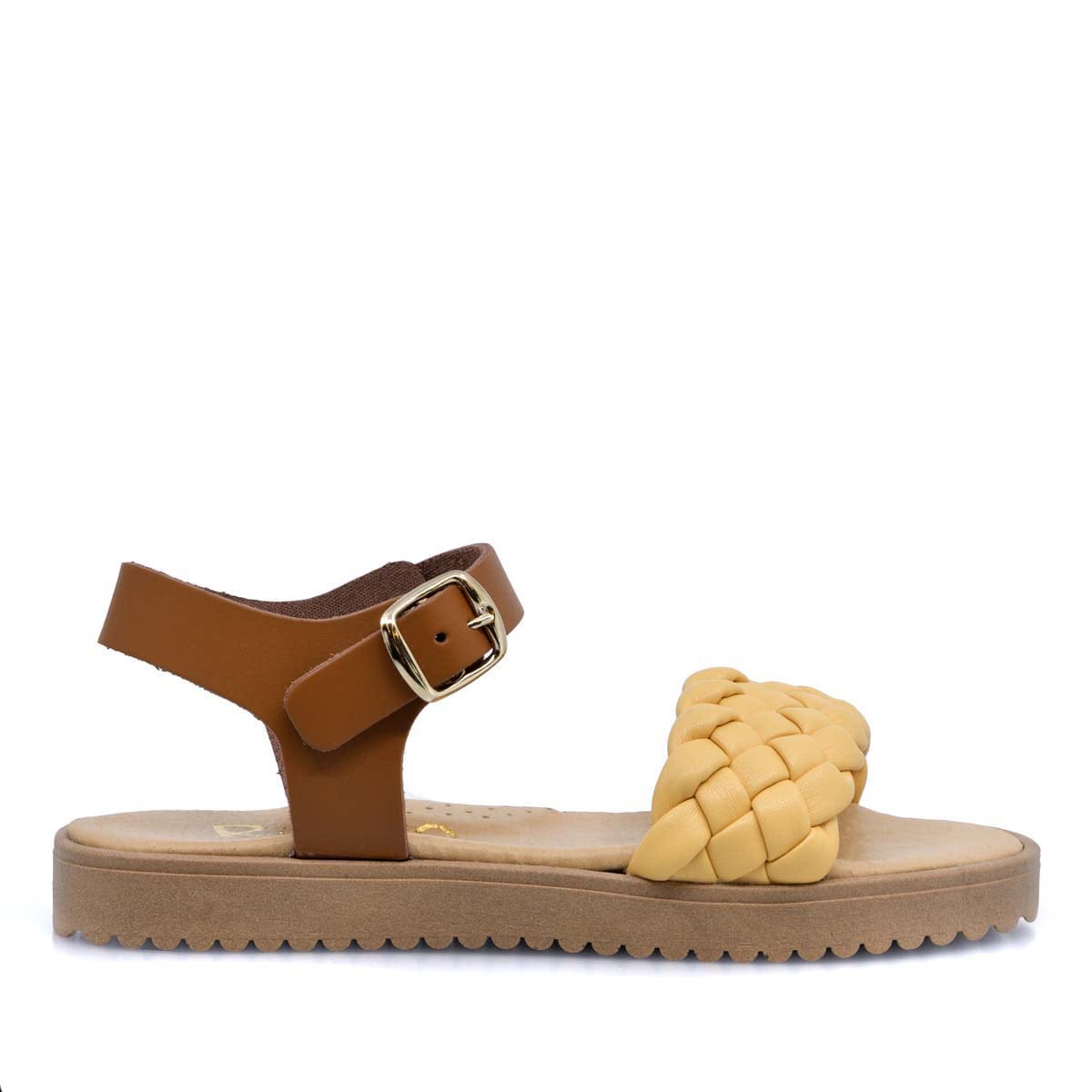 Πέδιλα Ricco Mondo T30149N2 ταμπά- κίτρινο-La Scarpa Shoes Πέδιλα Ricco Mondo T30149N2 ταμπά- κίτρινο La Scarpa Shoes