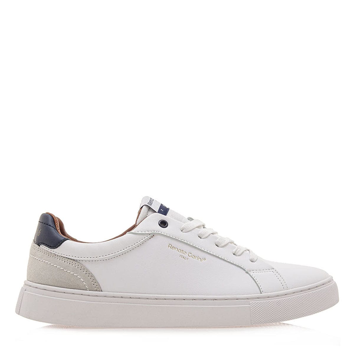 Ανδρικά sneaker Renato Garini 909 λευκό-La Scarpa Shoes Ανδρικά sneakers Renato Garini 909 λευκό MEN CASUAL TSAKIRIS MALLAS MEN