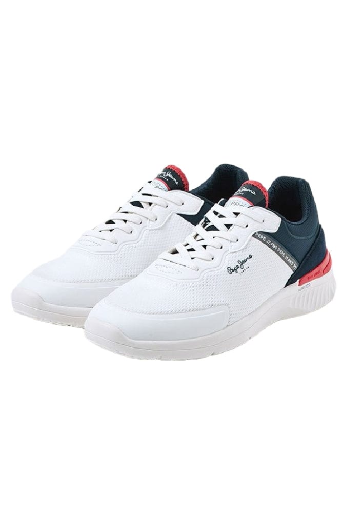 Ανδρικά sneakers Pepe Jeans jay pro half pms30828 λευκό-La Scarpa Shoes Ανδρικά sneakers Pepe Jeans jay pro half pms30828 λευκό MEN CASUAL PEPE JEANS