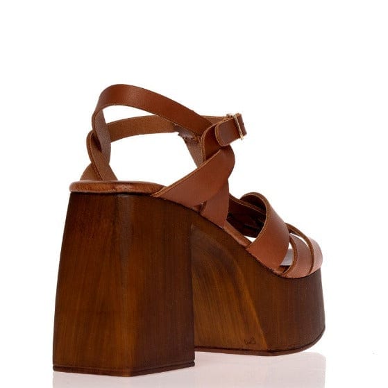 Γυναικεία πέδιλα  23-168 ταμπά-La Scarpa Shoes Γυναικεία πέδιλα  23-168 ταμπά SANDALS SANTE