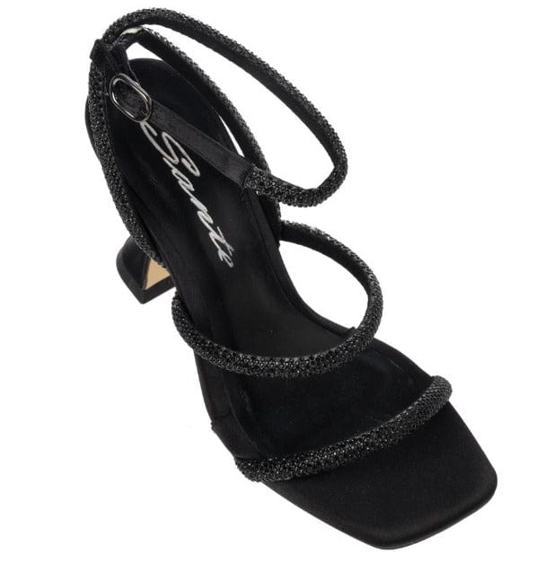 Γυναικεία πέδιλα 23-577 μαύρο -La Scarpa Shoes Γυναικεία πέδιλα 23-577 μαύρο HEELS SANTE