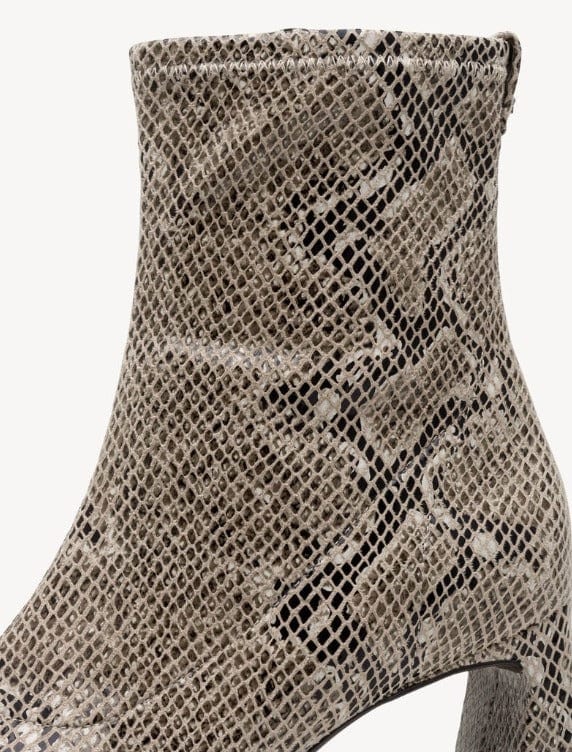 Γυναικεία μποτάκια beige snake Tamaris 1-25315 Γυναικεία μποτάκια beige snake Tamaris 1-25315 SMALL BOOTS TAMARIS