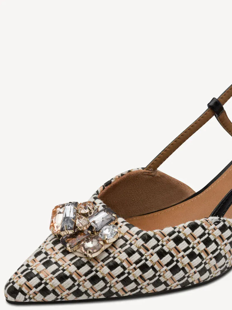 Γυναικεία γοβάκια black comb Tamaris Γυναικεία γοβάκια black comb Tamaris HEELS TAMARIS