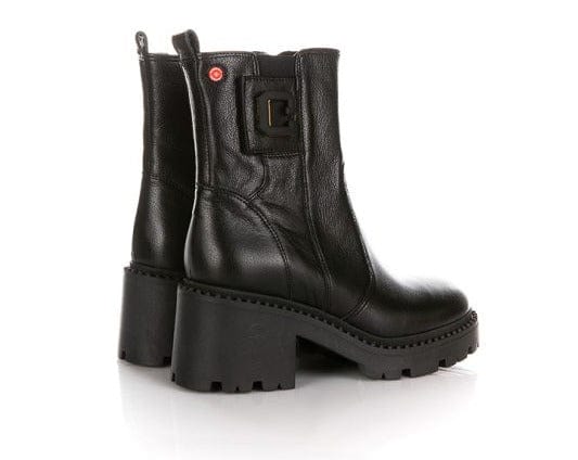 Γυναικείο δερμάτινο μποτάκι μαύρο Robinson 111840 BOOTS ROBINSON WOMEN