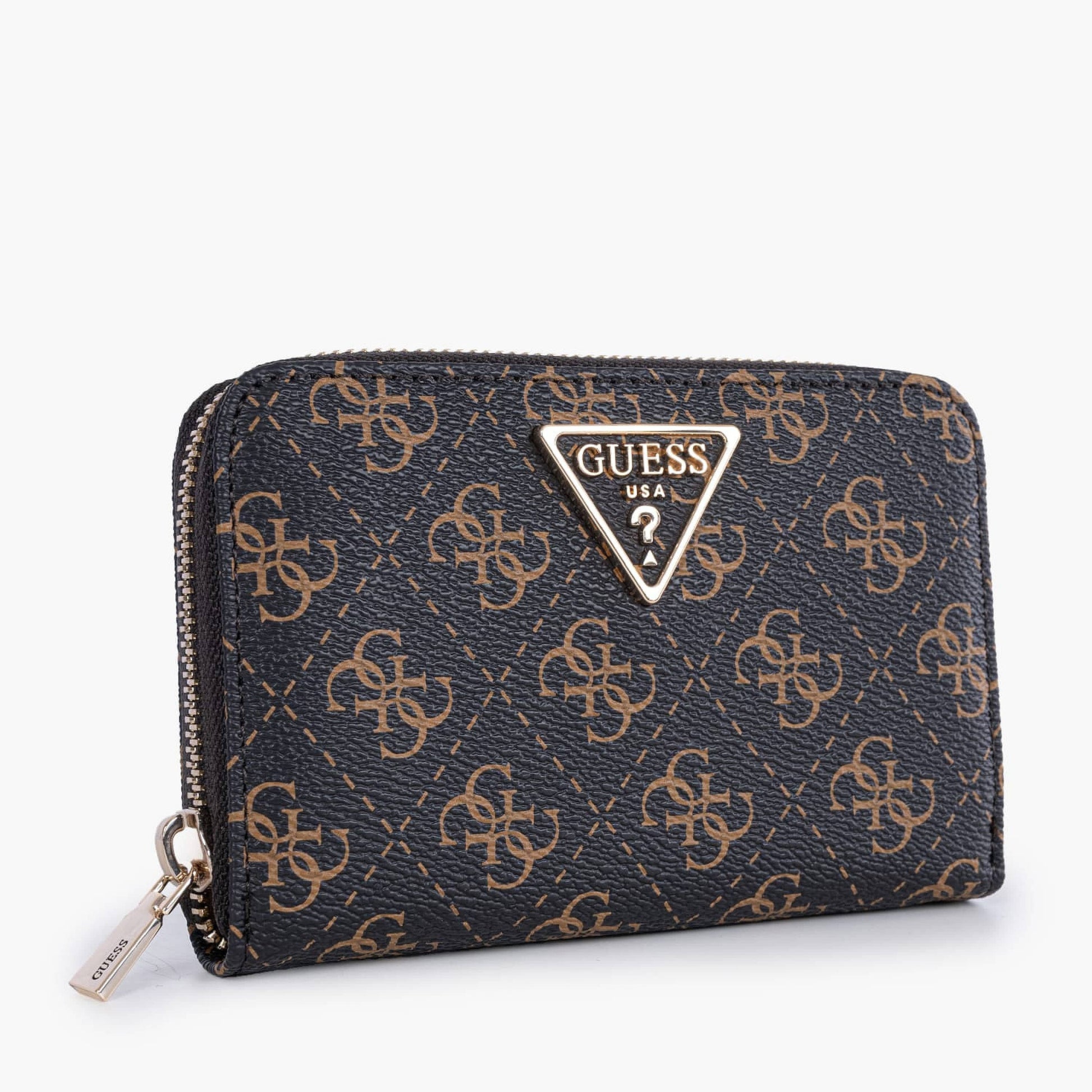 Γυναικείο πορτοφόλι brown logo Guess QL7459140 Γυναικείο πορτοφόλι brown logo Guess QL7459140 WALLETS Guess