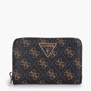 Γυναικείο πορτοφόλι brown logo Guess QL7459140 Γυναικείο πορτοφόλι brown logo Guess QL7459140 WALLETS Guess