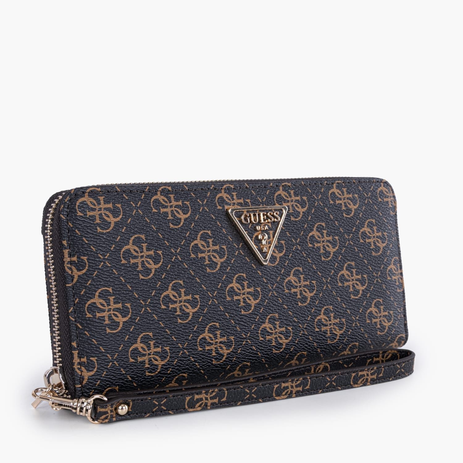 Γυναικείο πορτοφόλι brown logo Guess QL7459146 Γυναικείο πορτοφόλι brown logo Guess QL7459146 WALLETS Guess