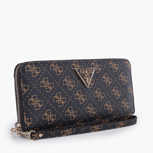 Γυναικείο πορτοφόλι brown logo Guess QL7459146 Γυναικείο πορτοφόλι brown logo Guess QL7459146 WALLETS Guess