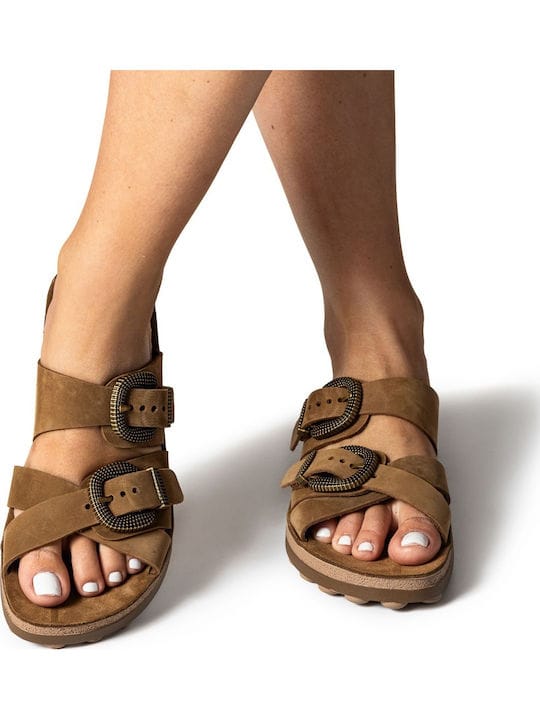 Γυναικεία σανδάλια cacao Fantasy Lauren  S9050 Γυναικεία σανδάλια cacao Fantasy Lauren  S9050 FLAT SANDALS FANTASY SANDALS