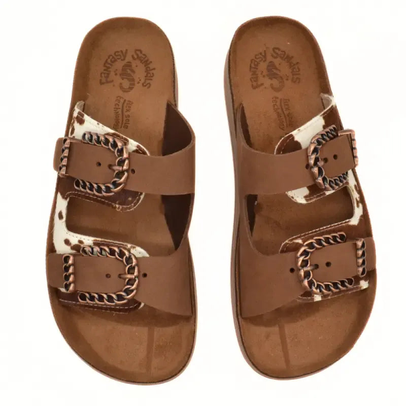 Γυναικεία σανδάλια cacao S363 Fantasy Γυναικεία σανδάλια cacao S363 Fantasy FLAT SANDALS FANTASY SANDALS