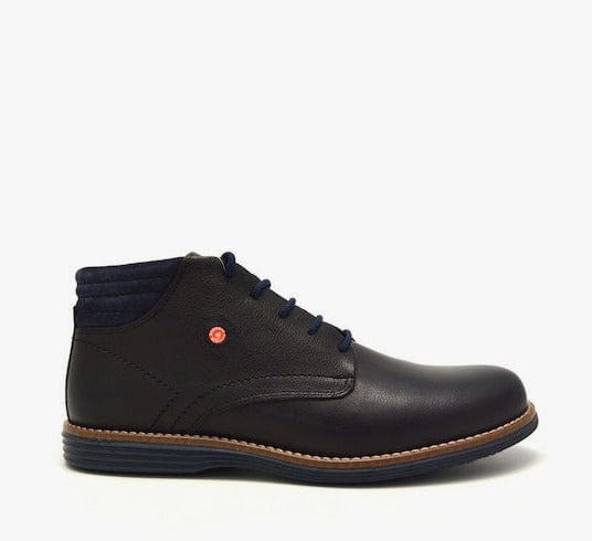 Ανδρικά casual μποτάκια Robinson 70071 μαύρο-La Scarpa Shoes Ανδρικά casual μποτάκια Robinson 70071 μαύρο SMALL MEN BOOTS ROBINSON