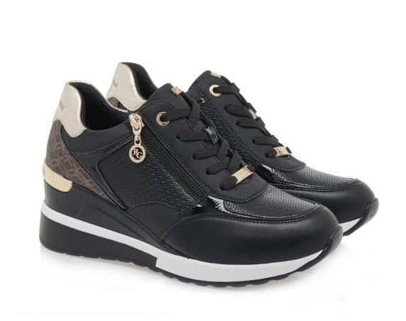 Γυναικεία sneakers Renato Garini 192 μαύρο CASUAL TSAKIRIS MALLAS