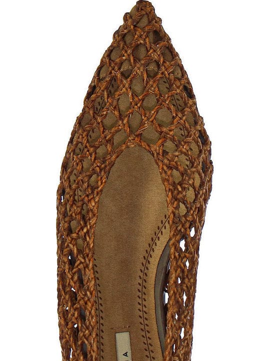 Γυναικείες μπαλαρίνες Corina καφέ M6125 Γυναικείες μπαλαρίνες Corina καφέ M6125 BALLARINAS corina