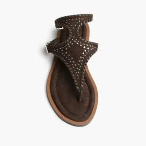 Γυναικεία σανδάλια καφέ Corina M6430 Γυναικεία σανδάλια καφέ Corina M6430 FLAT SANDALS corina