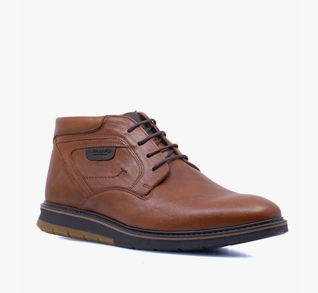Ανδρικά  δερμάτινα μποτάκια Damiani 3601 κονιάκ-La Scarpa Shoes Ανδρικά  δερμάτινα μποτάκια Damiani 3601 κονιάκ SMALL MEN BOOTS Damiani