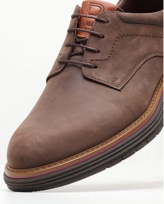 Ανδρικά δερμάτινα παπούτσια Damiani 5200 καφέ-La Scarpa Shoes Ανδρικά δερμάτινα παπούτσια Damiani 5200 καφέ MEN CASUAL Damiani