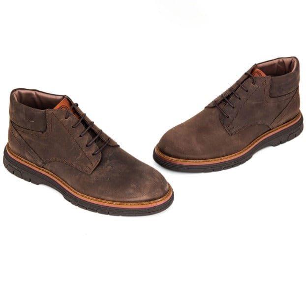 Ανδρικά δερμάτινα μποτάκια Damiani 5201 καφέ-La Scarpa Shoes Ανδρικά δερμάτινα μποτάκια Damiani 5201 καφέ SMALL MEN BOOTS Damiani
