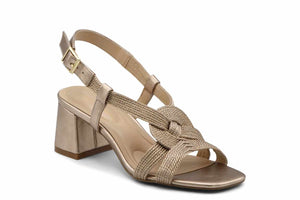 Γυναικεία πέδιλα ροζ χρυσό μακραμέ Exe 467 Γυναικεία πέδιλα ροζ χρυσό μακραμέ Exe 467 SANDALS TSAKIRIS MALLAS