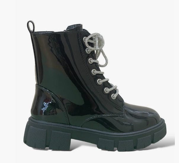 Παιδικά αρβυλάκια Exe Kids 912 λουστρίνι μαύρο-La Scarpa Shoes Παιδικά αρβυλάκια Exe Kids 912 λουστρίνι μαύρο GIRLS EXE KIDS