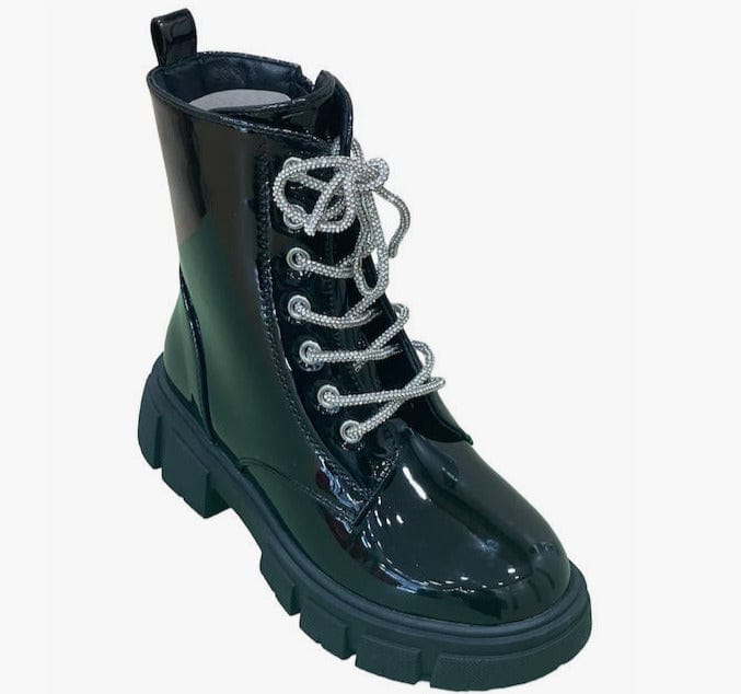 Παιδικά αρβυλάκια Exe Kids 912 λουστρίνι μαύρο-La Scarpa Shoes Παιδικά αρβυλάκια Exe Kids 912 λουστρίνι μαύρο GIRLS EXE KIDS