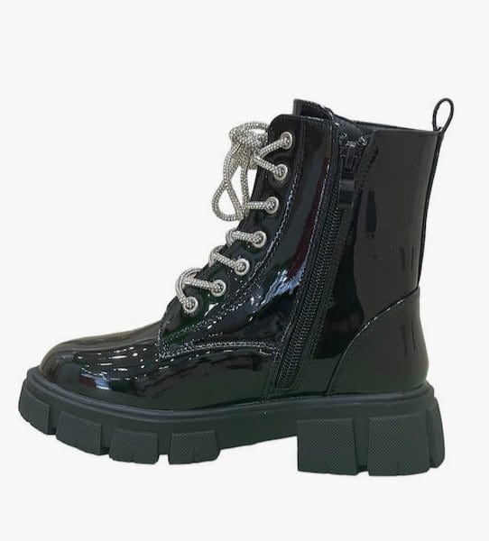 Παιδικά αρβυλάκια Exe Kids 912 λουστρίνι μαύρο-La Scarpa Shoes Παιδικά αρβυλάκια Exe Kids 912 λουστρίνι μαύρο GIRLS EXE KIDS
