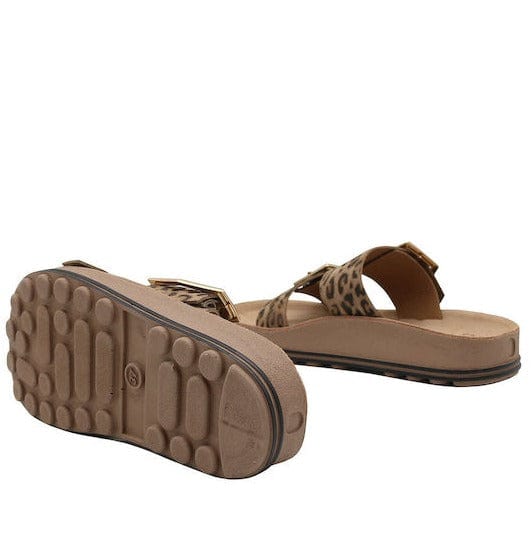 Γυναικεία πέδιλα Fantasy mocca leopatd S331 Γυναικεία πέδιλα Fantasy mocca leopatd S331 FLAT SANDALS FANTASY SANDALS