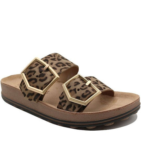 Γυναικεία πέδιλα Fantasy mocca leopatd S331 Γυναικεία πέδιλα Fantasy mocca leopatd S331 FLAT SANDALS FANTASY SANDALS