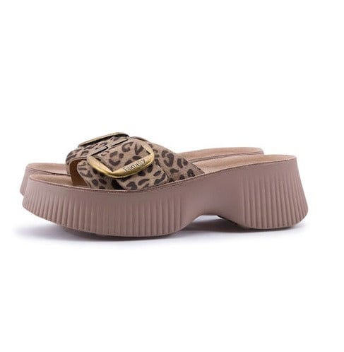 Γυναικεία σανδάλια Fantasy S2105 moka leopard Γυναικεία σανδάλια Fantasy S2105 moka leopard FLAT SANDALS FANTASY SANDALS
